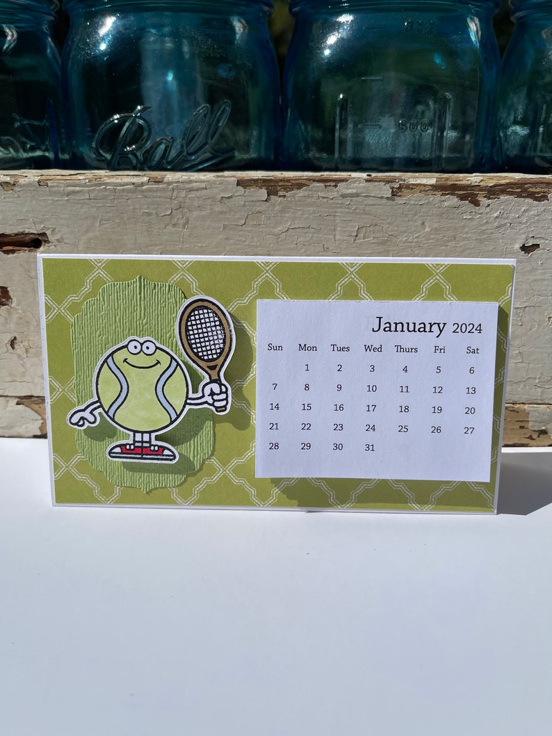 2024 Tennis Stand up Desk Calendar - Etsy