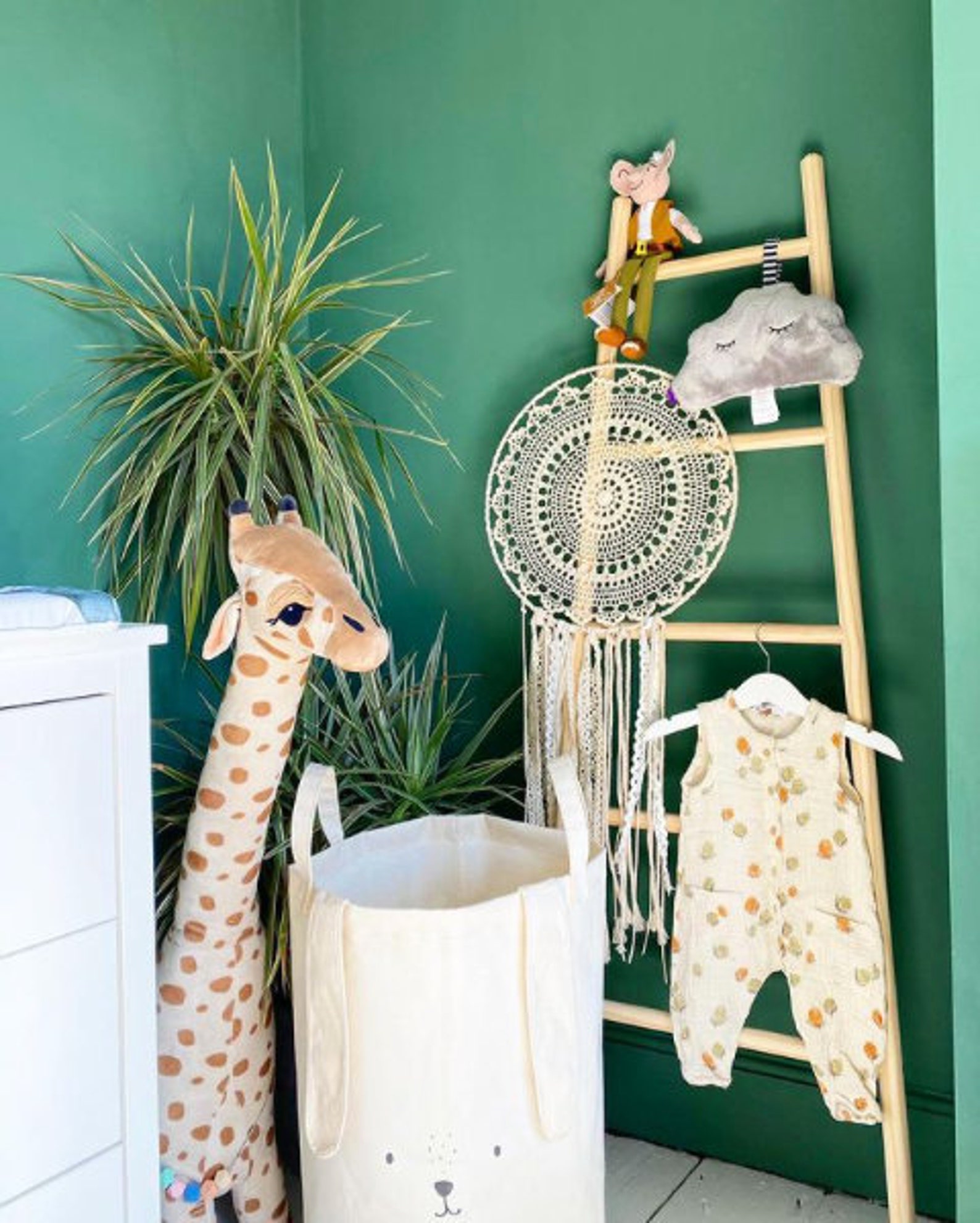 4panel Large Wooden Clothes Horse Airer Quality Folding Etsy UK