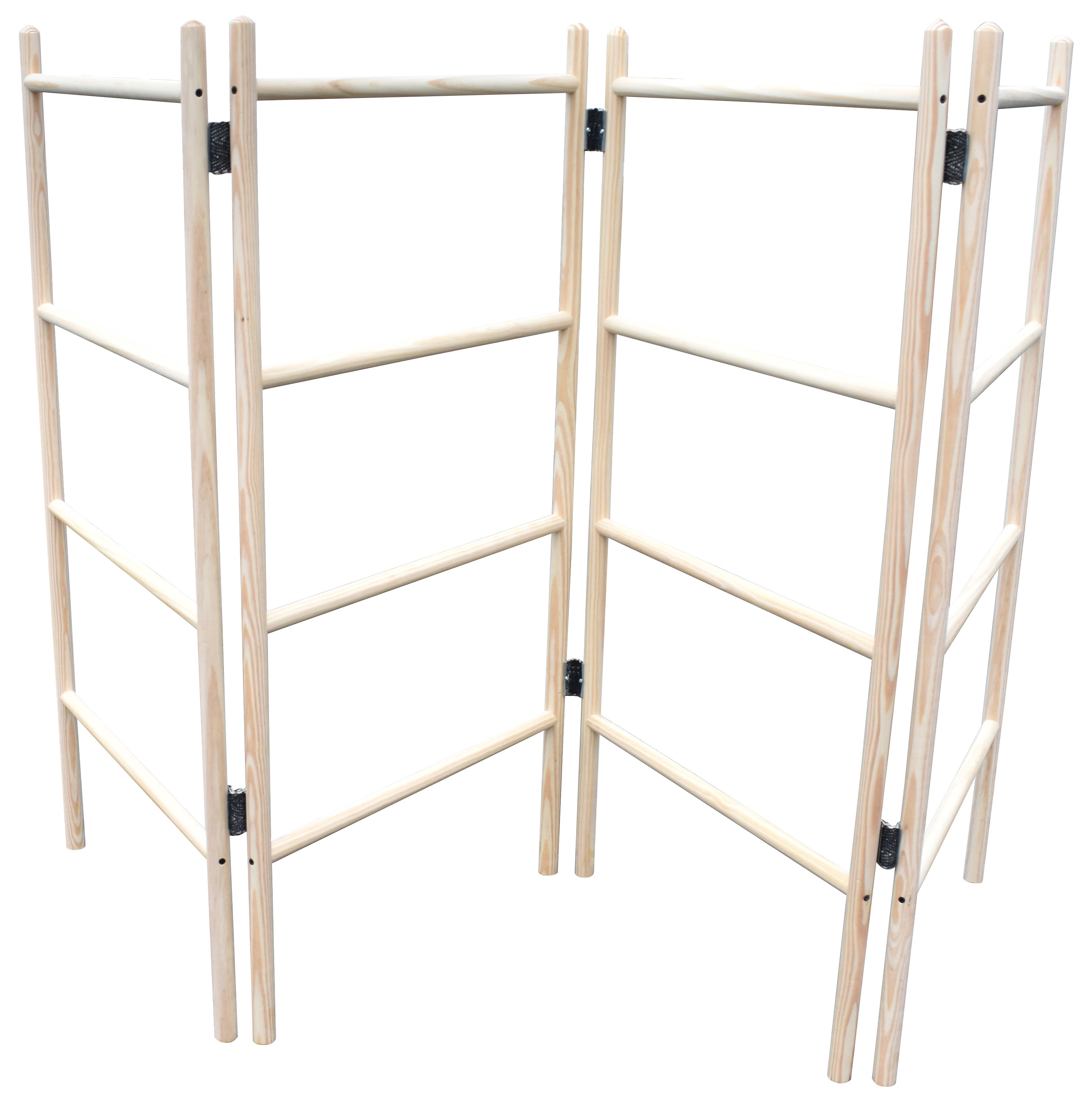 4Panel Wooden Clothes Horse Airer Quality Folding Laundry Etsy
