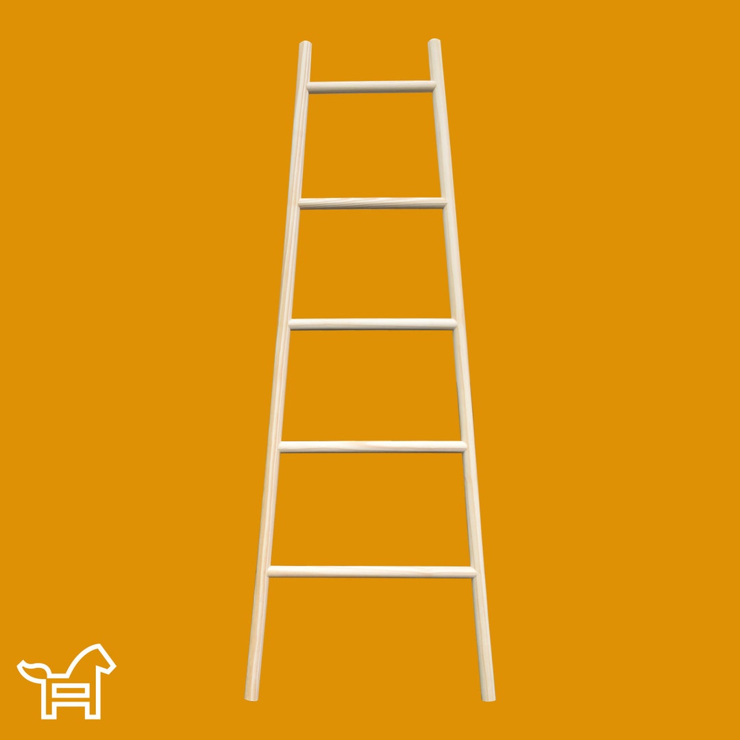 Wooden Clothes Ladder Tapered Quality, Towel & Laundry Dryer Rack Rail