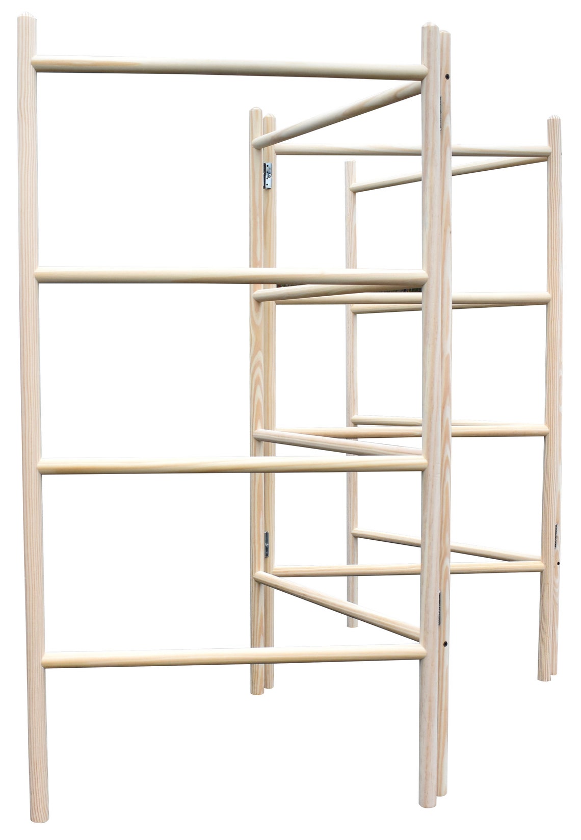 4Panel Wooden Clothes Horse Airer Quality Folding Laundry Etsy