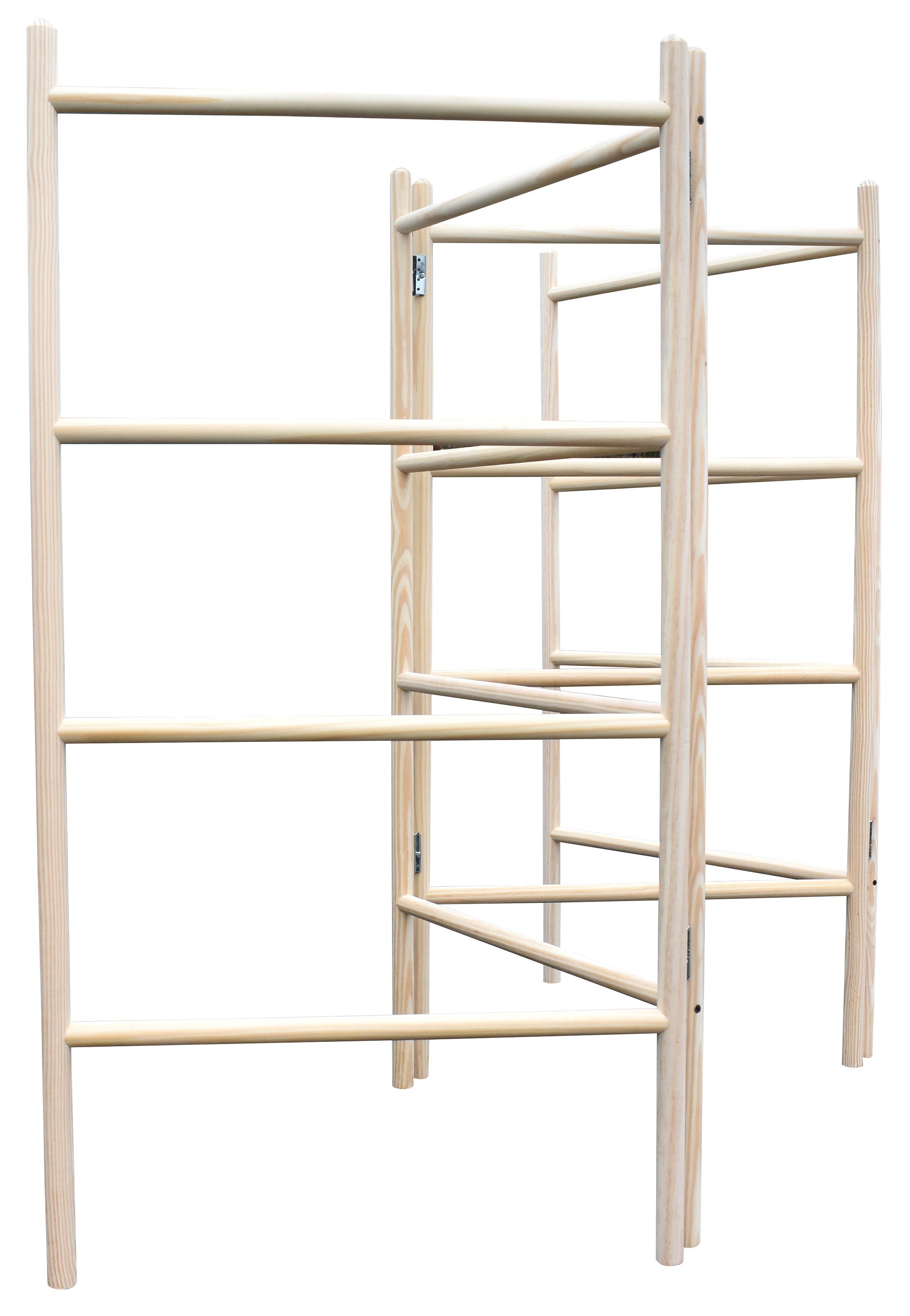 4panel Wooden Clothes Horse Airer Quality Folding Laundry Etsy UK