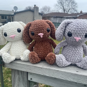 Squishy Bunny Rabbit Hand Crocheted | Multiple Colors Available