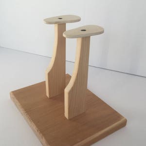 Soporte para zapateros de muñecas, Introduzca el tamaño de los pies en Personalización, Tamaños personalizados disponibles, Piezas de madera perforadas precortadas, Kit de ayuda para zapateros