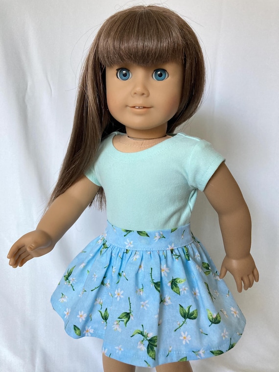 Girl doll Mint green short sleeve t-shirt