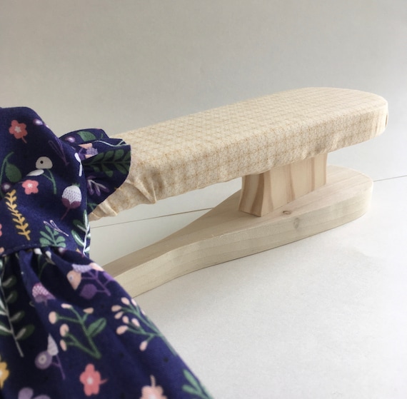 Doll Clothes Ironing Board, Miniature Sleeve Board, Cover Pattern Optional,  Pressing Board Kit, Easy-assemble, Pre-cut & Drilled Wooden Kit 