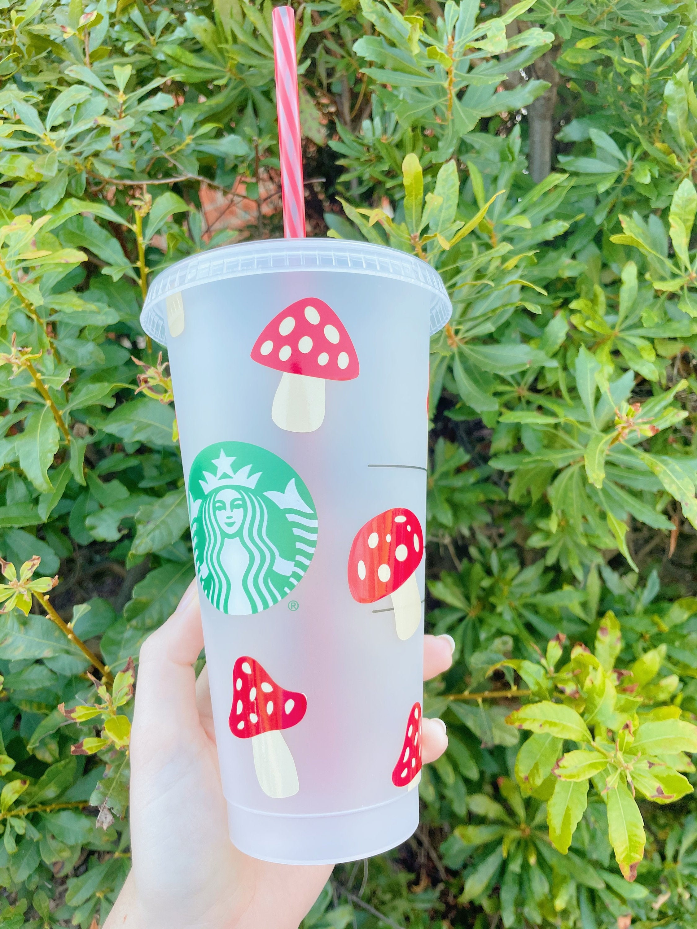 Mushroom Reusable Starbucks Cold Cup Etsy Canada