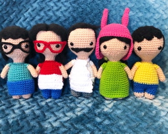 Bobs Burgers amigurumi Belcher Family