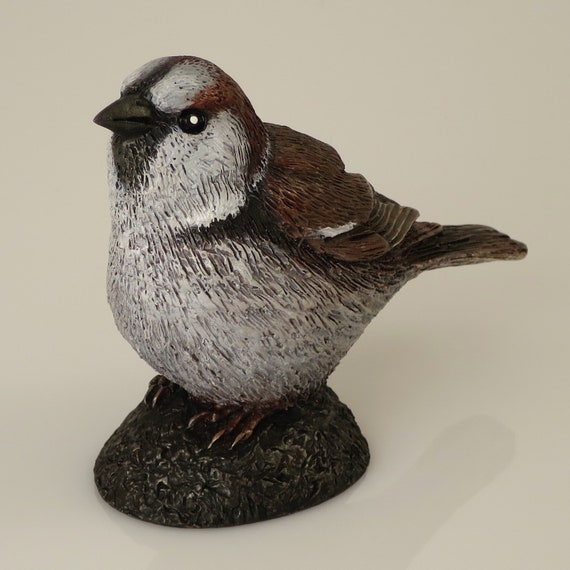 Casa Gorrión Estatua Fundición a mano Figura de resina Etsy
