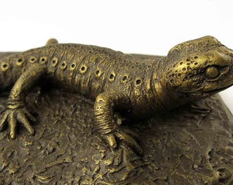 Imitation Bronze Salamander Figurine Fire Salamander Statue