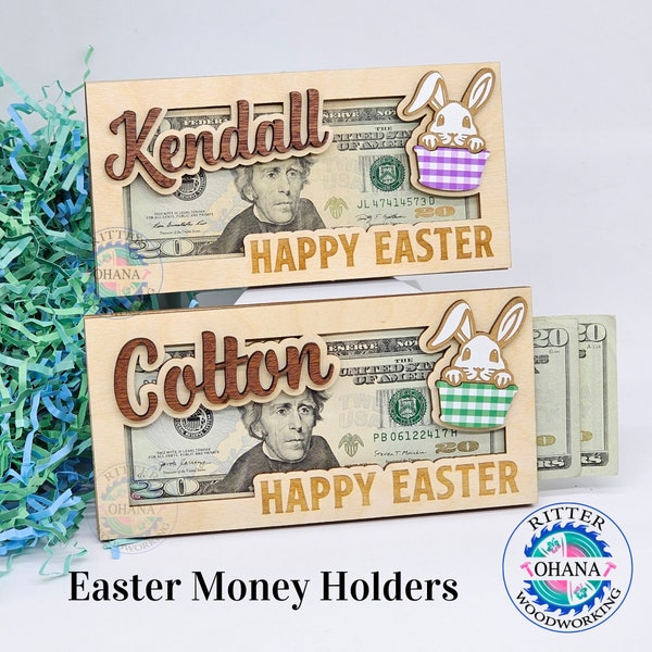 Easter Money Holder, Easter Basket Stuffers, Easter Gifts for Teens, Easter Gifts for Adults, Money Holder for Gift, Easter Bunny Money Gift