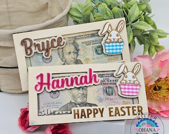 Easter Money Holder, Easter Basket Stuffers, Easter Gifts for Teens, Easter Gifts for Adults, Money Holder for Gift, Easter Bunny Money Gift