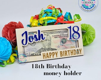 Money Holder for 18th Birthday, 18th Birthday Gifts for Girls, Birthday Money Holder, Birthday Money Card, 18th Birthday Gifts for Him