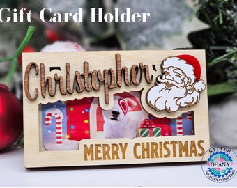 Christmas Gift Card Holder, Christmas gift for grandkids, gift for college student, Gift for hard to buy for women, Stocking Stuffers adult