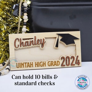 Graduation Money Holder, Class of 2024 Gift, High School Graduation, Gift for Graduate Student, Gift for High School Senior, Graduation Gift image 4