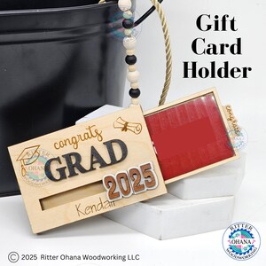 Tarjetero de regalo de graduación personalizado, regalo de graduación de 2025, regalo para personas mayores, recuerdo de graduación personalizado, regalo de graduación de secundaria o universidad.