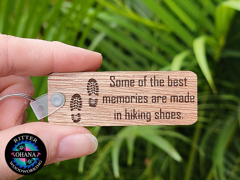 Hiking Keychain, Hiking gifts for Women, Stocking stuffer for hiker, Gift for hiking women, Hiking Christmas gift, gift fro outdoorsy women Hiking Shoes