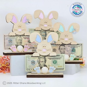 Easter Money Holder, Easter Basket Stuffers, Easter Gifts for Teens, Easter Gifts for Adults, Money Holder for Gift, Easter Bunny Money Gift