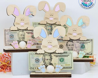 Easter Money Holder, Easter Basket Stuffers, Easter Gifts for Teens, Easter Gifts for Adults, Money Holder for Gift, Easter Bunny Money Gift