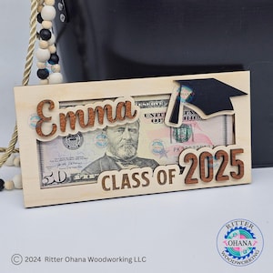 Graduation Money Holder, Class of 2025 Gift, High School Graduation, Gift for Graduate Student, Gift for High School Senior, Graduation Gift