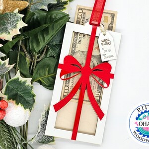 Monedero navideño, adorno para billetes, regalo para adolescentes, nietos y estudiantes universitarios.