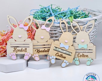 Personalized Easter Basket Tags, Easter Money Holder, Easter Gifts teens, Easter basket stuffers, Easter Bunny Money Holder, Easter Gift Tag