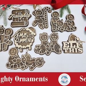 Funny Gingerbread Ornament, Adult Ornaments, Xrated Christmas Ornament, White Elephant Gift, Gag Gifts, Inappropriate Christmas Ornaments
