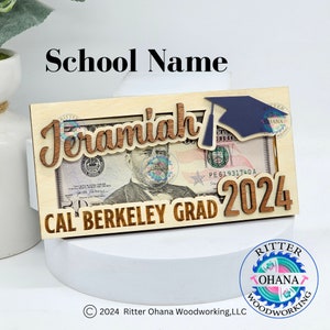 Graduation Money Holder, Class of 2024 Gift, High School Graduation, Gift for Graduate Student, Gift for High School Senior, Graduation Gift immagine 3