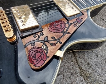 Handcrafted Recycled Wood Pickguard for Gibson/Epiphone Les Paul Guitars