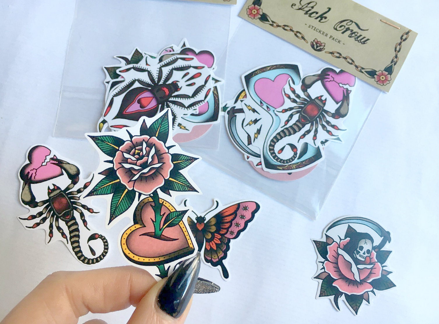 Romantic Tattoo Sticker Pack Flash Tattoo Ink Skull Rose - Etsy Romantic Tattoo Sticker Pack Flash Tattoo Ink Skull Rose - Etsy