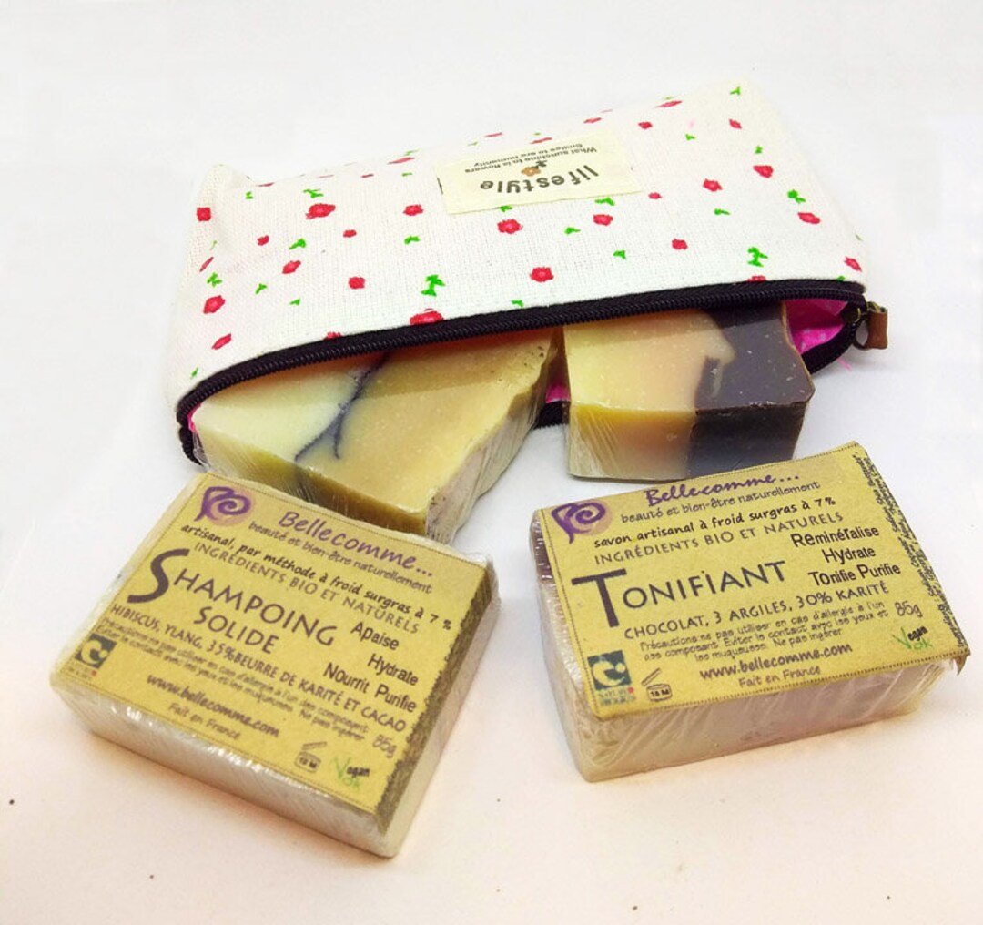 Coffret Savon Naturel Ebenaturel – Avec Gant Sisal Et Boîte à Savon De Voyage