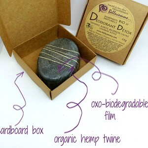 Organic and natural detox deodorant with shea and cocoa butter, tamanu oil and activated charcoal image 4