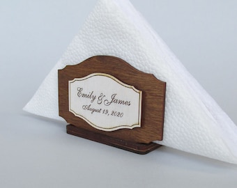 Set of 12 Napkin holder, Personalized napkin holder,Wedding napkin holder,Wedding decor