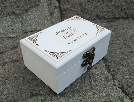 Wedding Gifts /& Mementos Wedding Ring Box For Ceremony Wedding Ring Holder Custom Wedding Ring Box Ring Bearer Box Wooden Ring Box