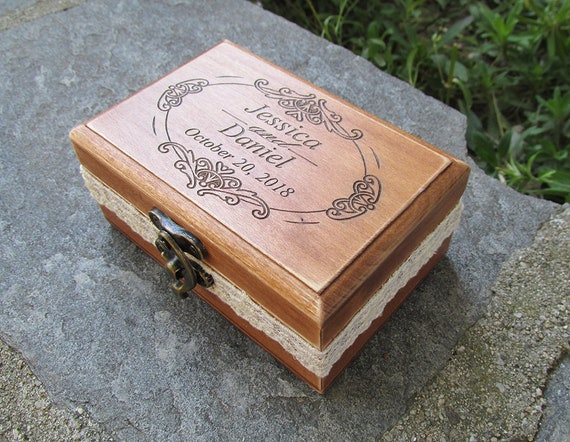 rustic ring box