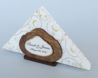 Set of 12 Napkin holder, Personalized napkin holder,Wedding napkin holder,Wedding decor