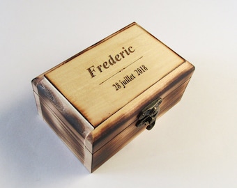 Engraved Wood Box Custom Ring Box Ring Bearer Box Personalized Ring Box Bridesmaid  Engagement Ring Box wood ring box Ring Holder