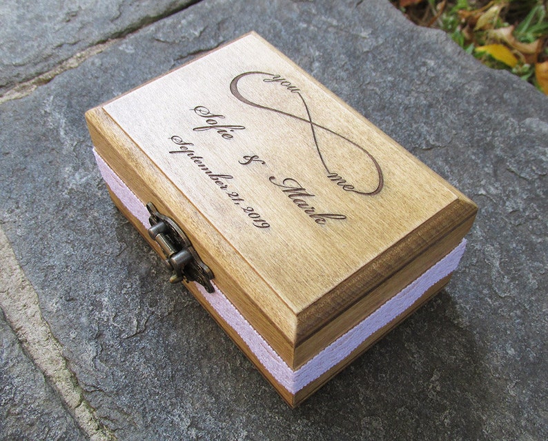 Personalized Wedding Ring Box,custom Wedding Ring Box, Ring Bearer Box, Wedding Ring Holder