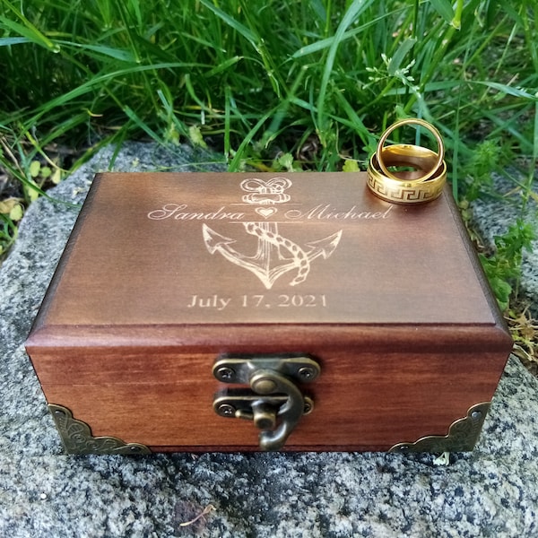 ring bearer box wedding ring box wedding ring holder rustic wood ring box vintage wood ring box Proposal ring box wedding ring pillow