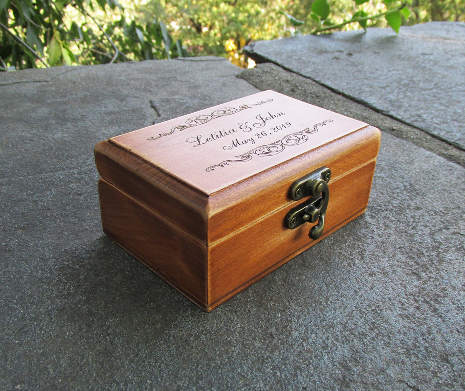 Personalized Wedding Ring Box,custom Wedding Ring Box, Ring Bearer Box, Wedding Ring Holder