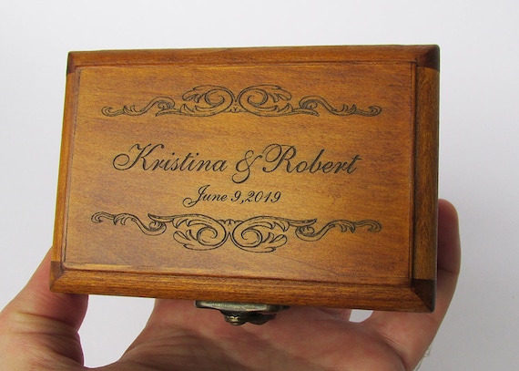 rustic wedding ring box