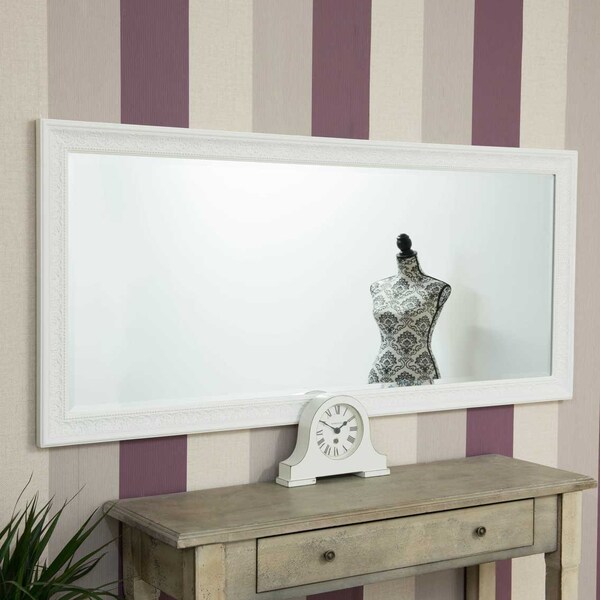 Langton White Shabby Chic Dress Mirror 160cm x 73cm 5ft3 x 2ft5