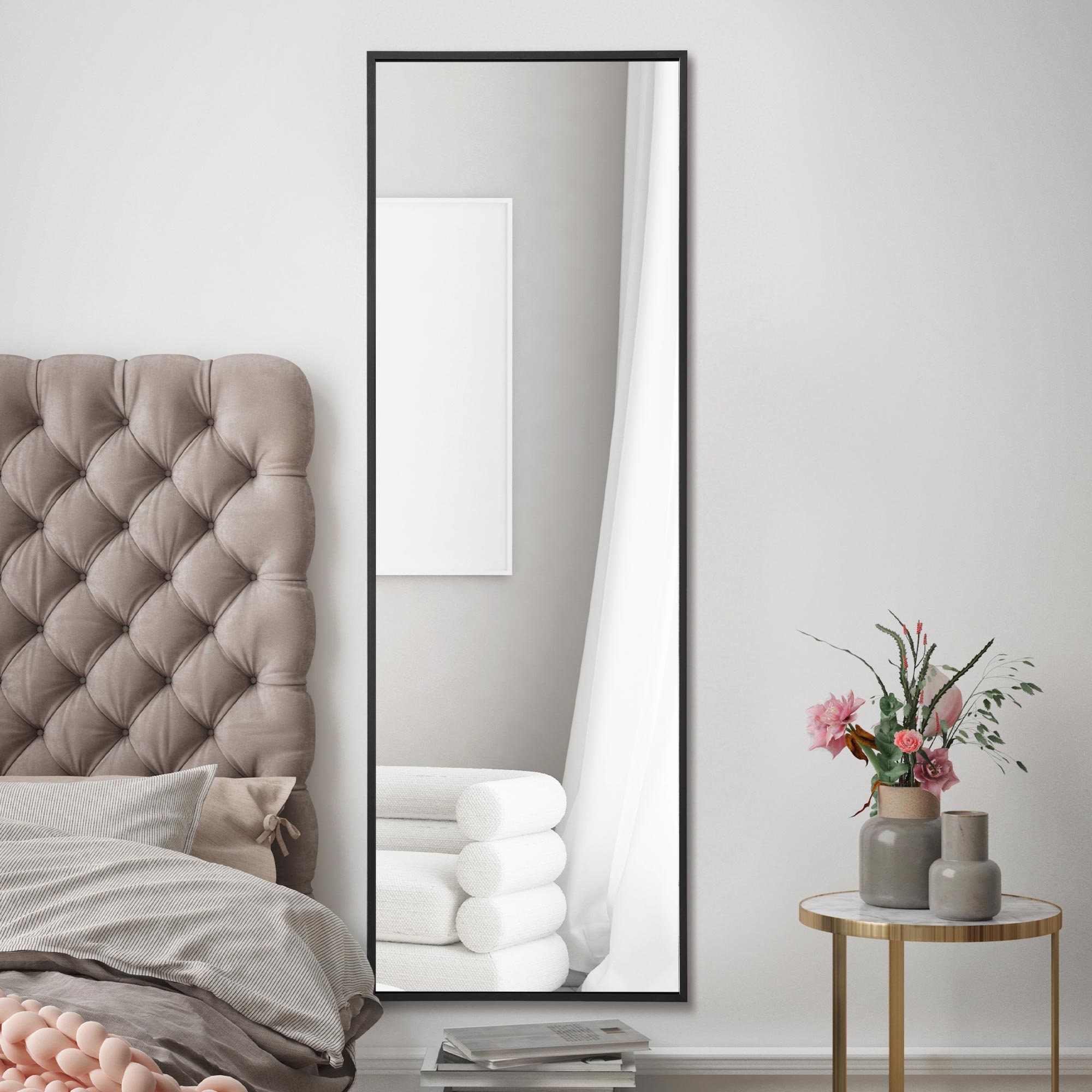 Bedside table wall mirror deals