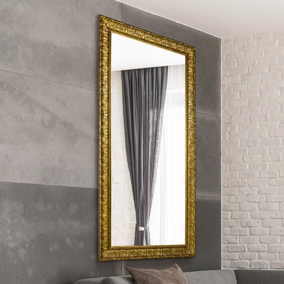 Large Wall Gold Extra Silver Contemporary Leaner 5Ft7 X 2Ft7 169cm X 78cm Large Wall Gold Extra Silver Contemporary Leaner 5Ft7 X 2Ft7 169cm X 78cm
