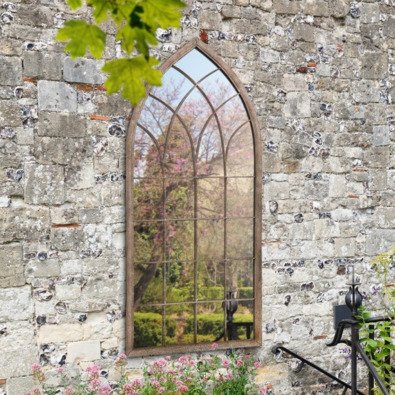 outdoor wall mirror