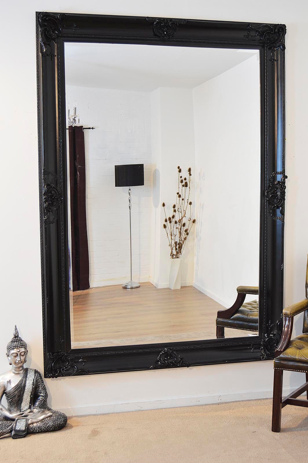 Walton Black Extra Large Leaner Mirror 213 X 152 CM Etsy UK