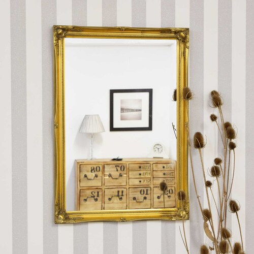 Ornate Antique Gold Wall Mirror Wall Mirror Large Wall Etsy