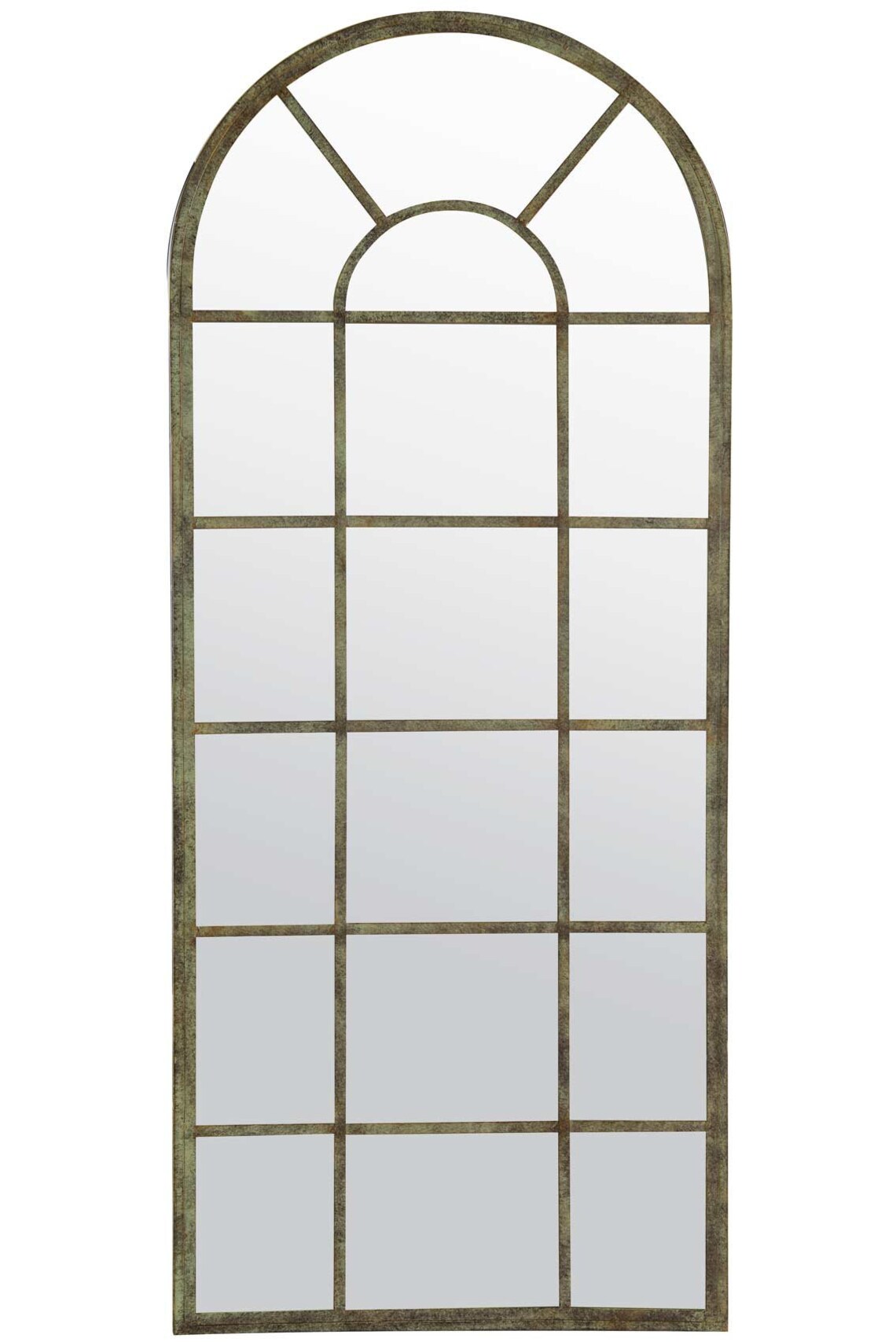 Large Green Arched Rustic Outdoor Mirror Frost Protected 140 X Etsy UK