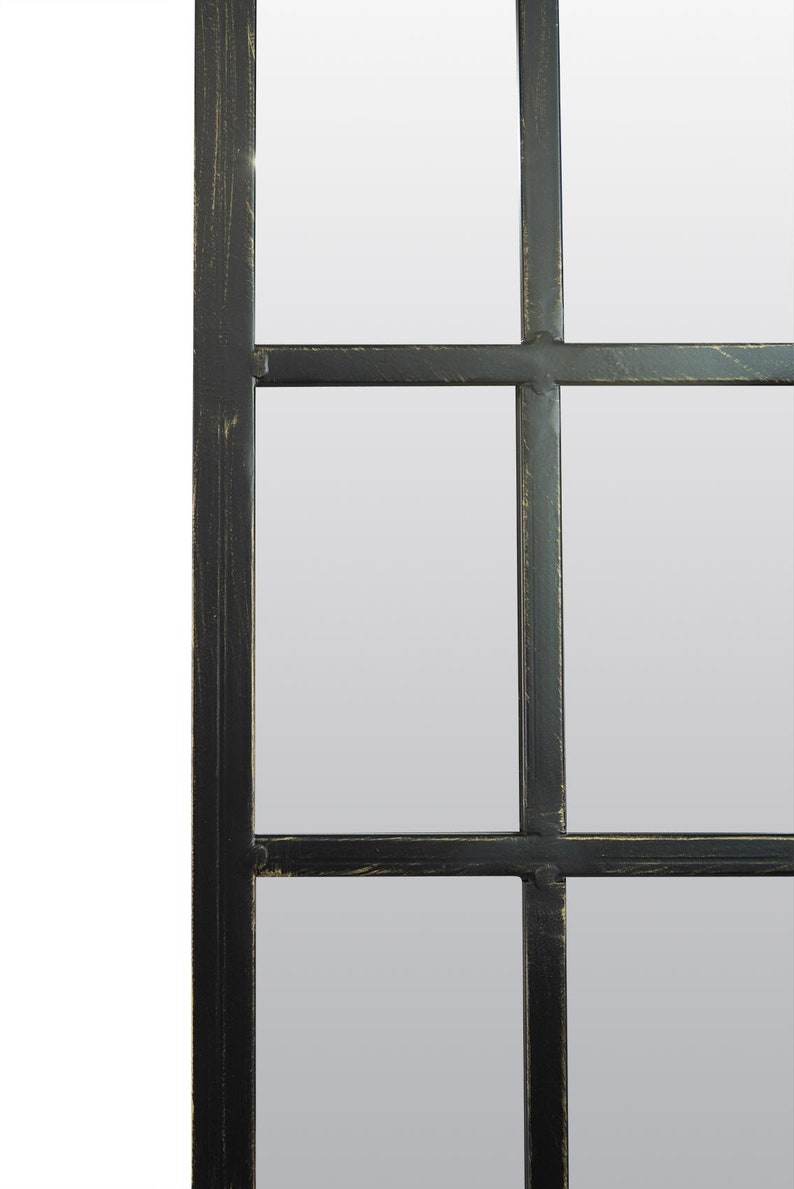 Large Metal Arched Black Outdoor Mirror Frost Protected 4ft7 X Etsy UK