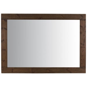 Farmhouse Dark Natural Wood Extra Large Wall Mirror 209 X 149 CM image 2